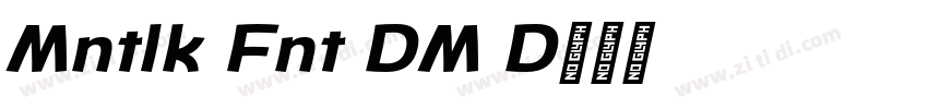 Montlake Font DEMO D字体转换